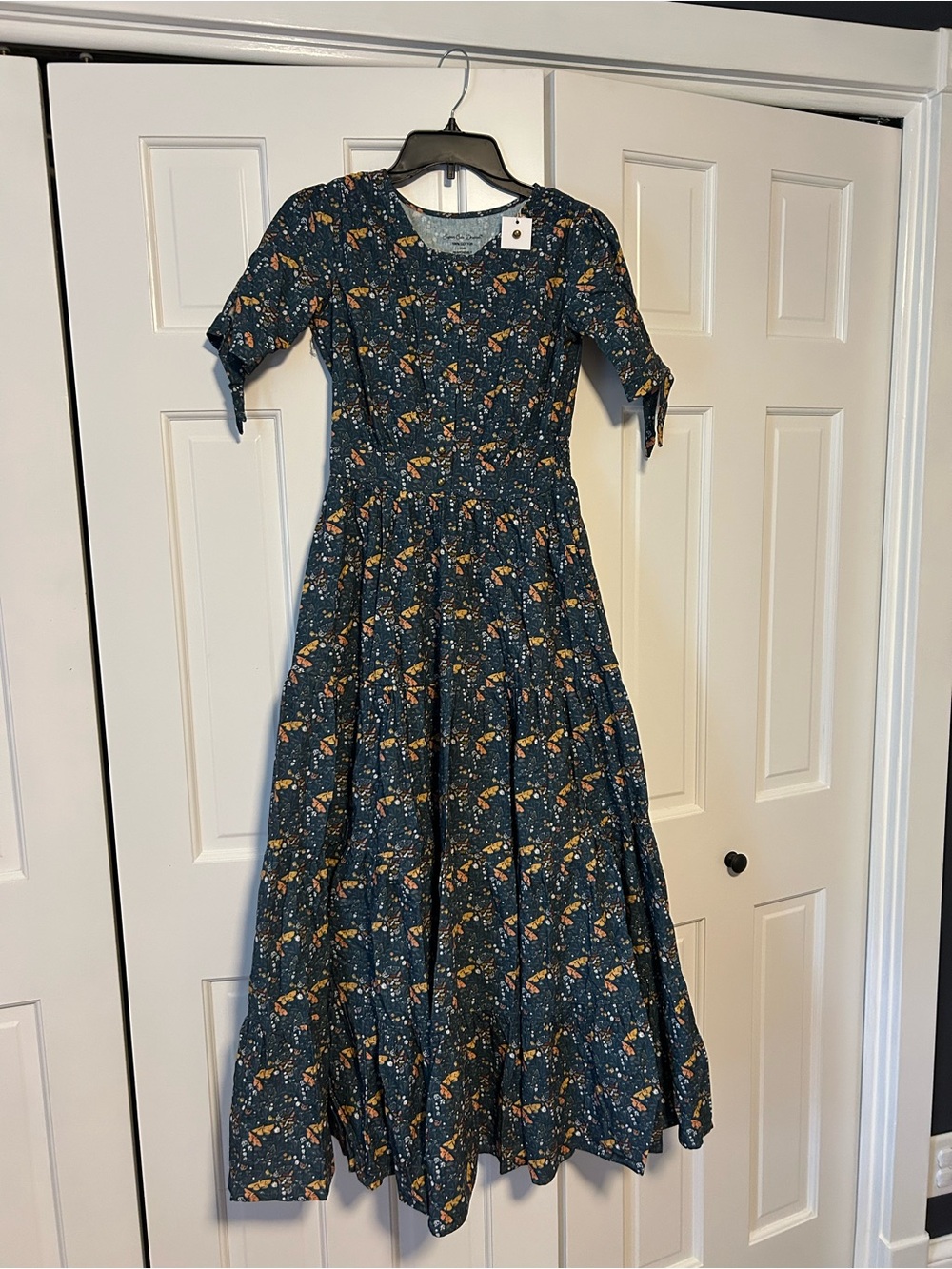100% cotton XXS maxi dress, nursing friendly, Super Cute Dress brand.